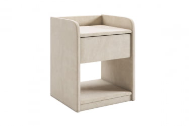 Тумба прикроватная Аманда 2 TM-003.2 крем (велюр)