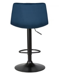 Стул барный ДОБРИН ТАИЛОР БЛАCК (синий велюр (МДЖ9-117)) 2 шт / DOBRIN TAILOR BLACK (MJ9-117))