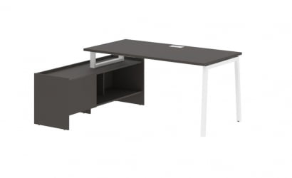 Стол с тумбой EDIS ELCT 17814 Мокко Белый