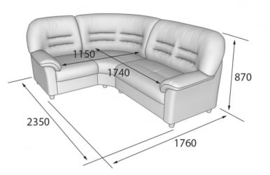 Диван угловой составной Премьер V-100 №2