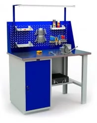 Верстак Profi WT120.WD1/F1.120.W Сине-серый