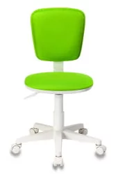 Кресло детское Бюрократ CH-W204NX (пластик белый) Салатовый 15-118