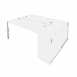 Рабочая станция с опорным шкафом-купе Metal System Б.РС-СШК-1.4 Белый/Серый