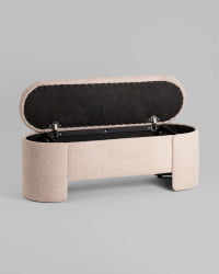 Банкетка Taks с местом для хранения букле капучино