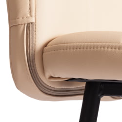 Полубарный стул Medeo/Медео экокожа , бежевый, 42х56х102 см