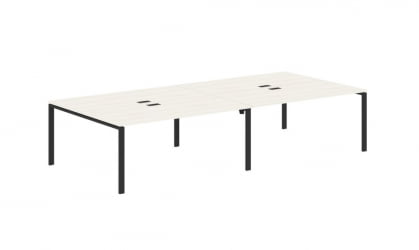 Бенч-система 4-местная EDIS EUWST 3516 Ясень Траун Черный