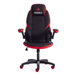 Кресло BAZUKA кож/зам, черный/красный, 36-6/36-6/06/36-161