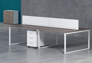 Стол письменный левый XTEN-Q XQCT 169 L Дуб Сонома Алюминий