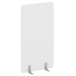 Перегородки на металлических опорах на фетровых подпятниках Р-лине ДП.Ф-100-180 Белый / R-line DP.F-100-180