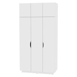 Шкаф распашный Аврора(H23)2322х1201х540(Белый)