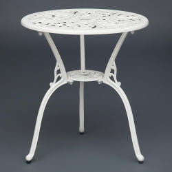 Зона отдыха Secret De Maison Romance (стол +2 стула) алюминиевый сплав, D60/H67, 53х41х89см, butter white