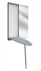 Узкий шкаф в прихожую Iron Slim (правый, купе) Венге