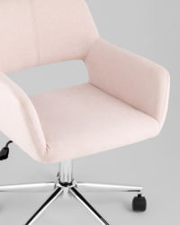 Стул офисный ROSS рогожка светло-розовый