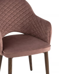 Стул Венера NEW диамант велюр Пыльно-розовый