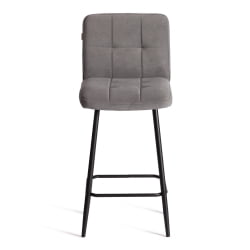 Полубарный стул Medeo/Медео велюр, серый, 29, 42х56х102 см