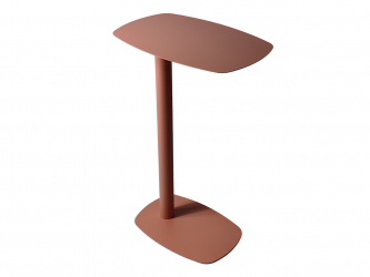 Журнальный столик Eanna L металл коралловый