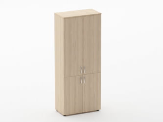Шкаф высокий закрытый Глассй 6.19.131 Бук светлый / Glassy