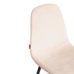 Стул BREEZE (mod. JSC-58) Велюр/металл , 44 х 53 х 86 см, beige (бежевый) HLR2 / черный