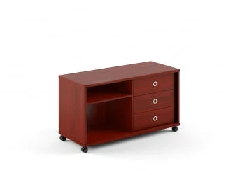 Тумба мобильная В202 Бургунди