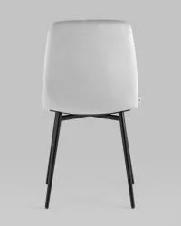 Стул Одди велюр Светло-серый