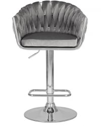 Стул барный DOBRIN MARCEL (серый велюр (MJ9-75)) 2 шт
