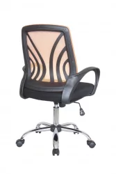 Кресло оператора Riva 8099 Черный-оранжевый