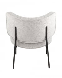 Кресло District Lounge букле Светло-серый