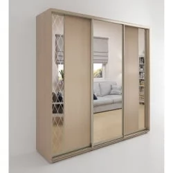 Шкаф-купе 3-х дверный Акцент-Вера ДР 1800х600 Дуб молочный