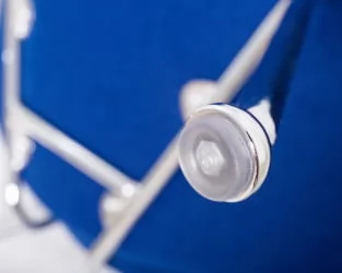 Кресло DOBRIN EMILY Синяя ткань AF6