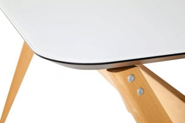 Стол раскл. Нарвик Glass 120-150 Automatic Natur/Light matte glass