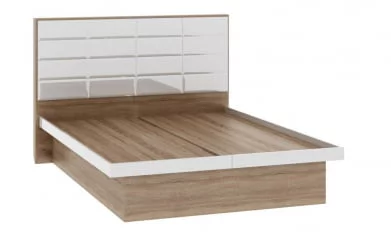 Кровать с подъемным механизмом Импульс SN16.15 Дуб сонома/белый глянец