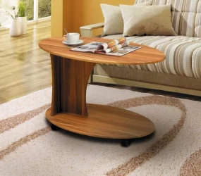 Журнальный столик на колесиках журнальный №10 Вишня Оксфорд (матовый)