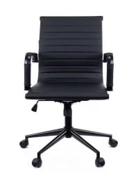 Кресло для персонала Everprof Leo Black T экокожа Черный