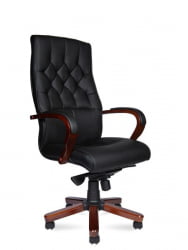 Кресло офисное Боттичелли П2338-Л02 леатхер Черный / P2338-L02 leather