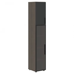 Шкаф-колонка комбинированный (левый) VELION VHCS 40.2 L Яшма черный Дуб Сильвер