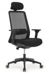 Кресло Ворк В-218C БЛАCК Черный / Work W-218C BLACK