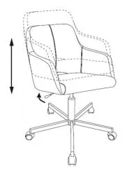 Кресло для оператора Бюрократ CH-380M Черный 38-418