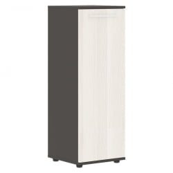 Шкаф-колонка с глухой средней дверью ЕДИС ЕМCС 42.1 Ясень Траун Белый Мокко / EDIS EMCS