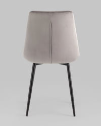 Стул Флекс Нев велюр светло-серый 2шт / New