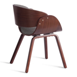 Стул LANDO (mod.8036) дерево / ткань, 59х53х75 см, орех/серый, Aimcasa 28