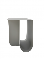 Журнальный столик Laure металл светло-серый