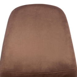 Стул BREEZE (mod. 4724) вельвет/металл, 44 х 53 х 87 см, Brown (коричневый) HLR11 / орех