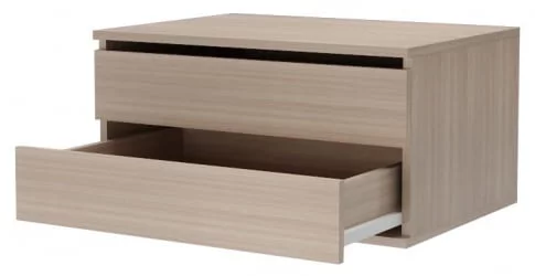 Тумба с 2 ящиками Хит-Т-17 Ясень шимо светлый