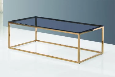 Журнальный стол ТАУН 120x60 Золото (стекло smoke)