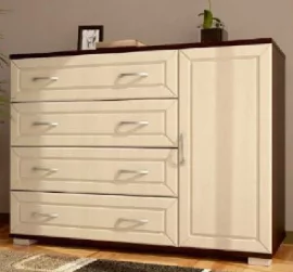 Комод № 4 Венге/ Клен светлый (матовый)