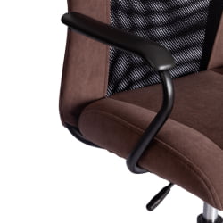 Компьютерное кресло STAFF флок/ткань, коричневый/черный, 6/W-11