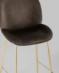 Стул барный Beetle gold Коричневый