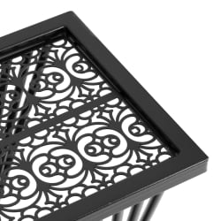 Журнальный стол Osteria/Остерия металл, черный, 25,5х25,5х59 см