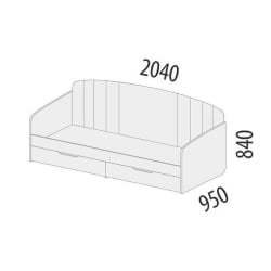 Кровать Николь 901.05