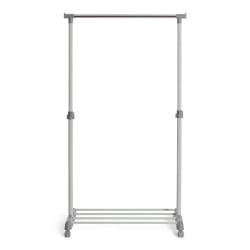 Вешалка с обувницей ODENT металл, пластик, 86*44*166 см, темно-серый/светло-серый/хром